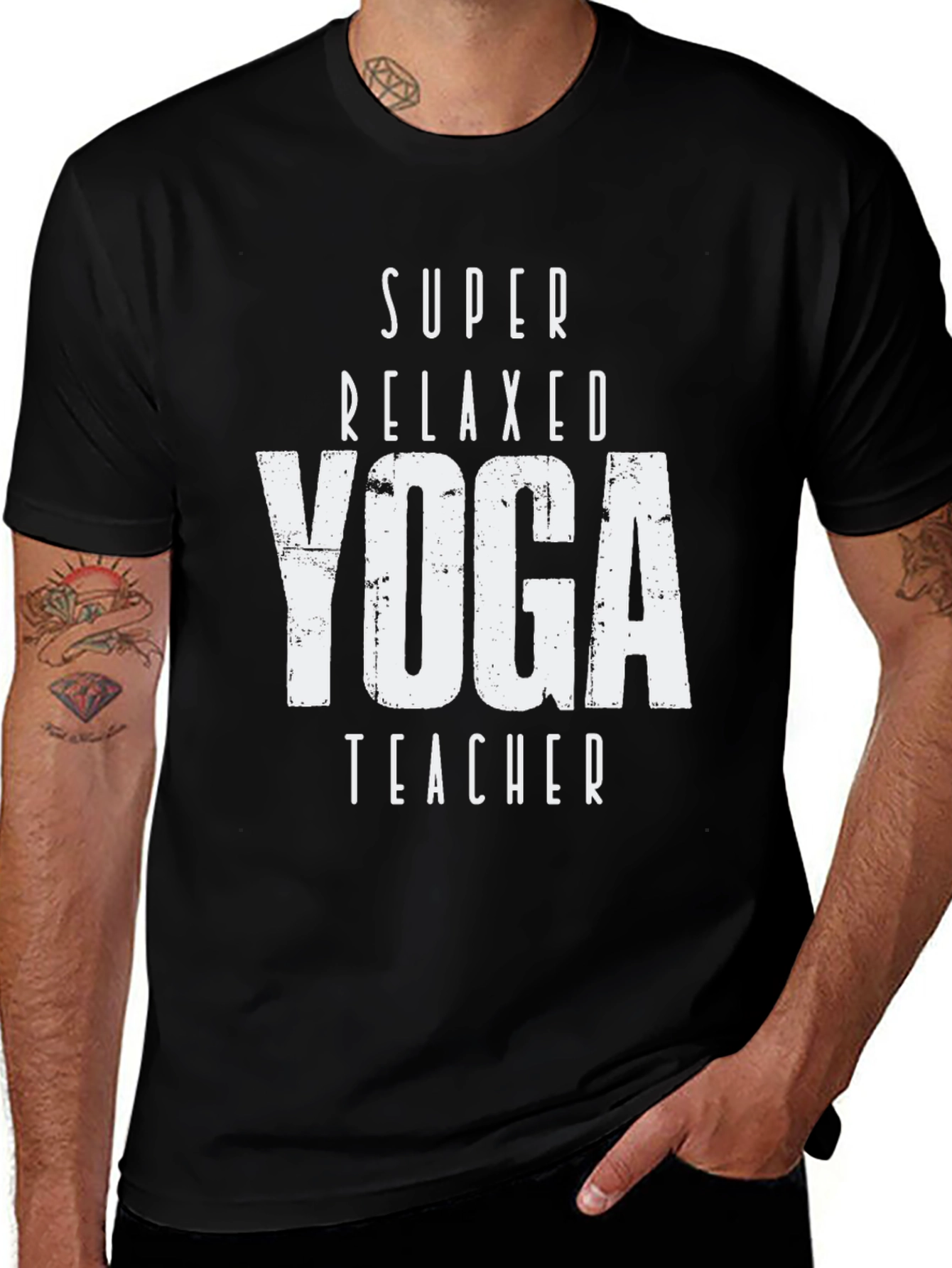 Super Relaxed Yoga Teacher T-Shirt Black