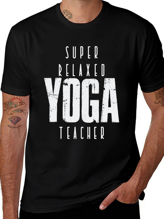 Super Relaxed Yoga Teacher T-Shirt Black