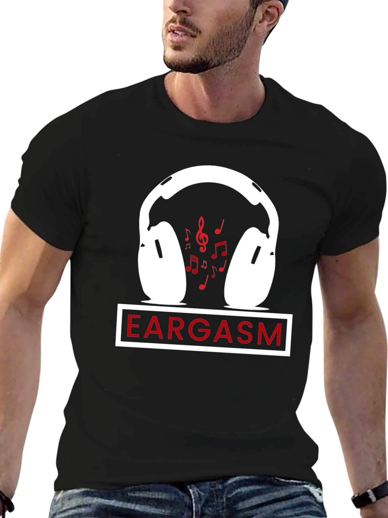 Eargasm Music Lover T-Shirt - Black Graphic Tee