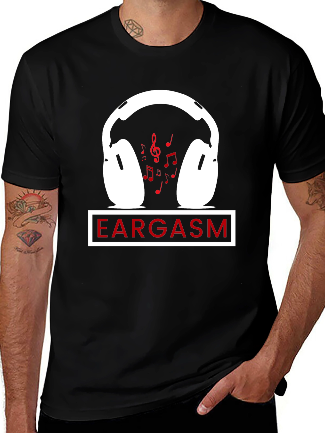 Eargasm Music Lover T-Shirt - Black Graphic Tee