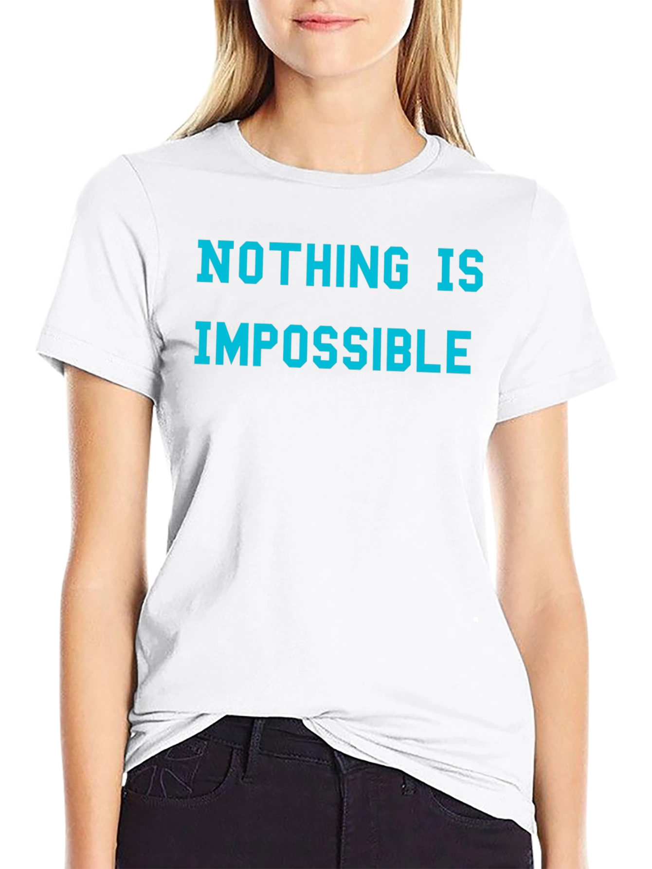 Nothing is Impossible Graphic Tee - Black
