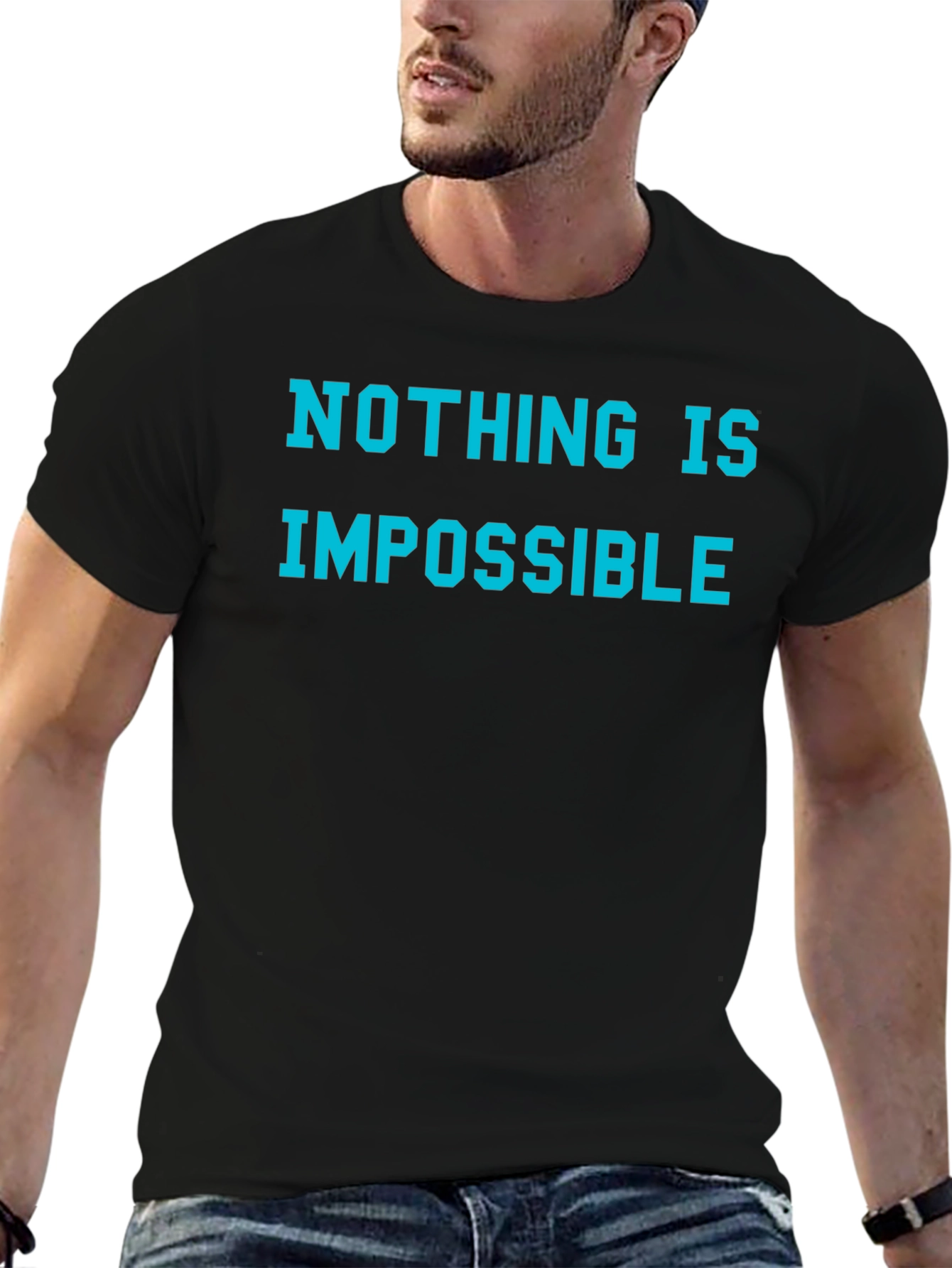 Nothing is Impossible Graphic Tee - Black
