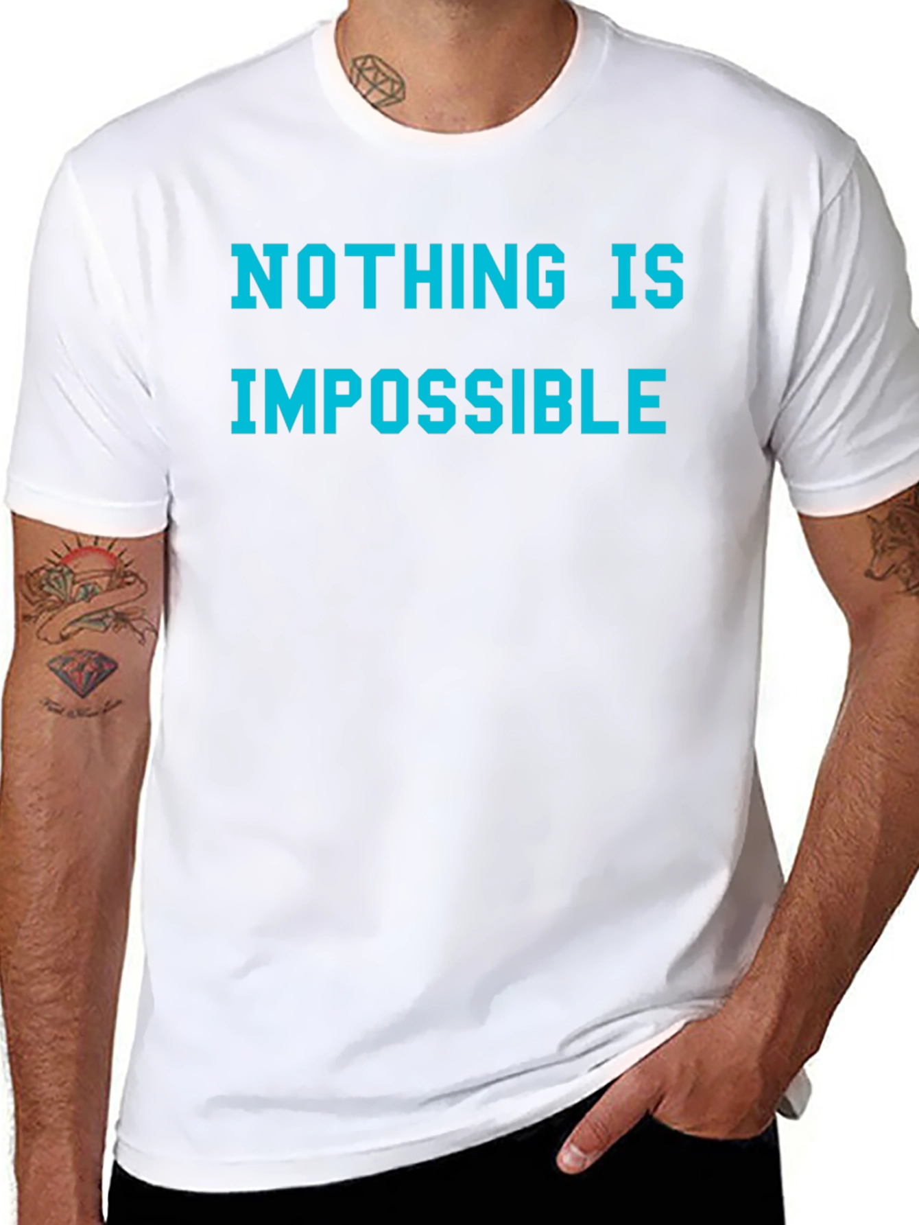 Nothing is Impossible Graphic Tee - Black