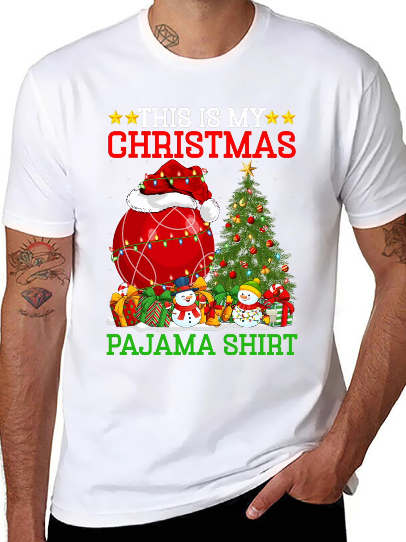 Christmas Pajama Shirt Graphic Tee