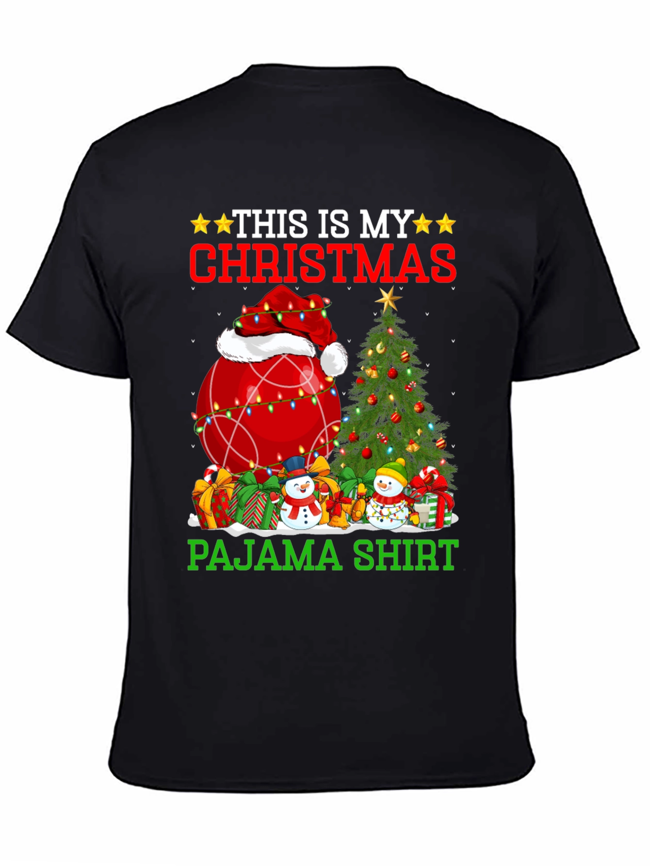 Christmas Pajama Shirt Graphic Tee