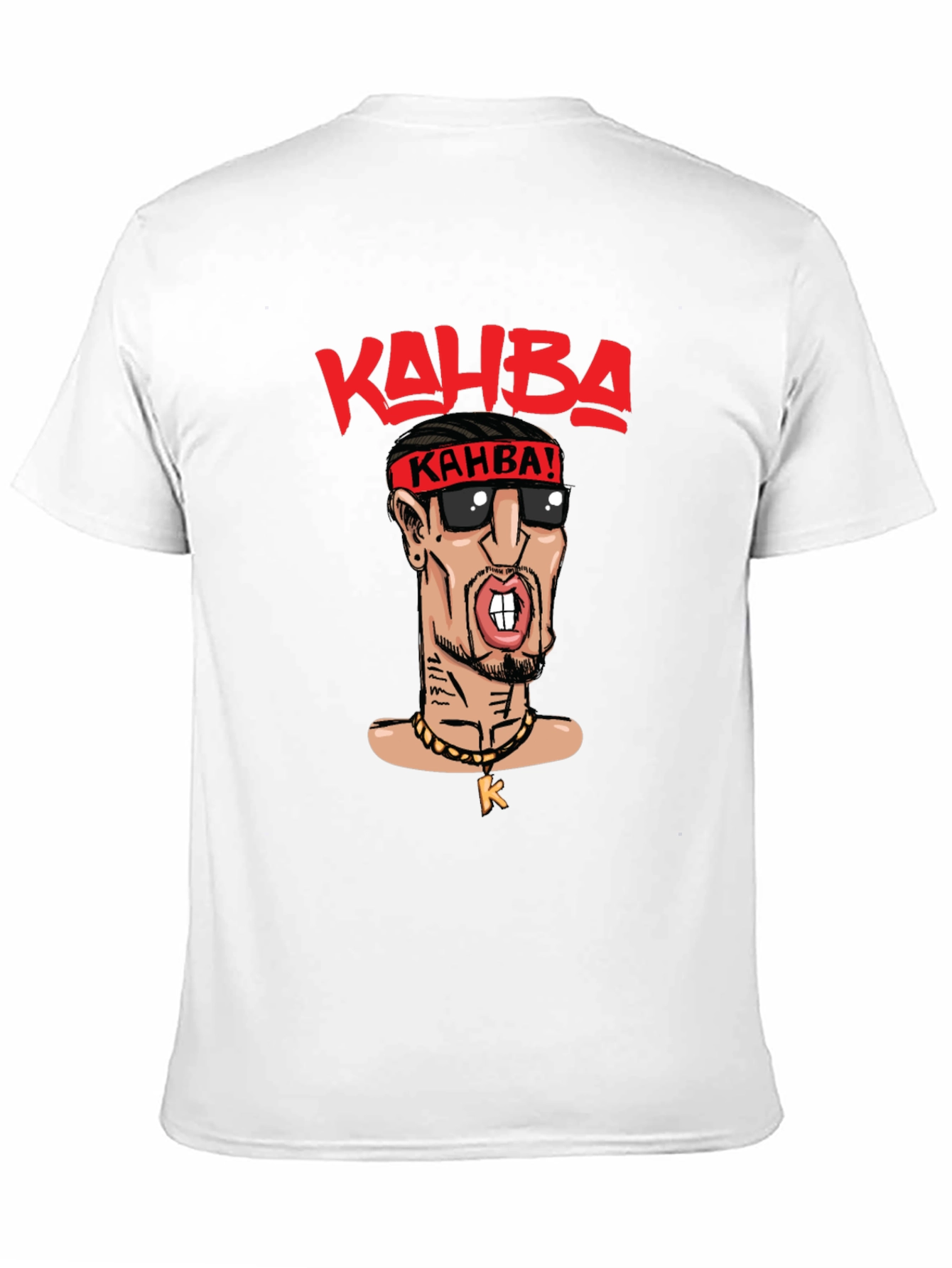 Kahba Cartoon Graphic Black T-Shirt