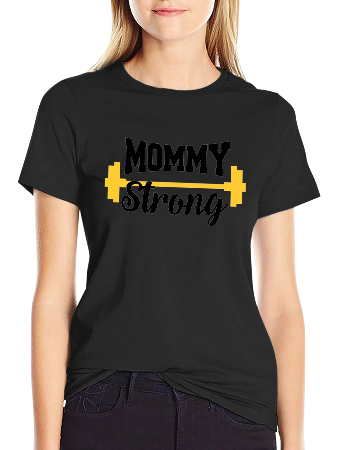 Mommy Strong Graphic T-Shirt - Fitness Apparel