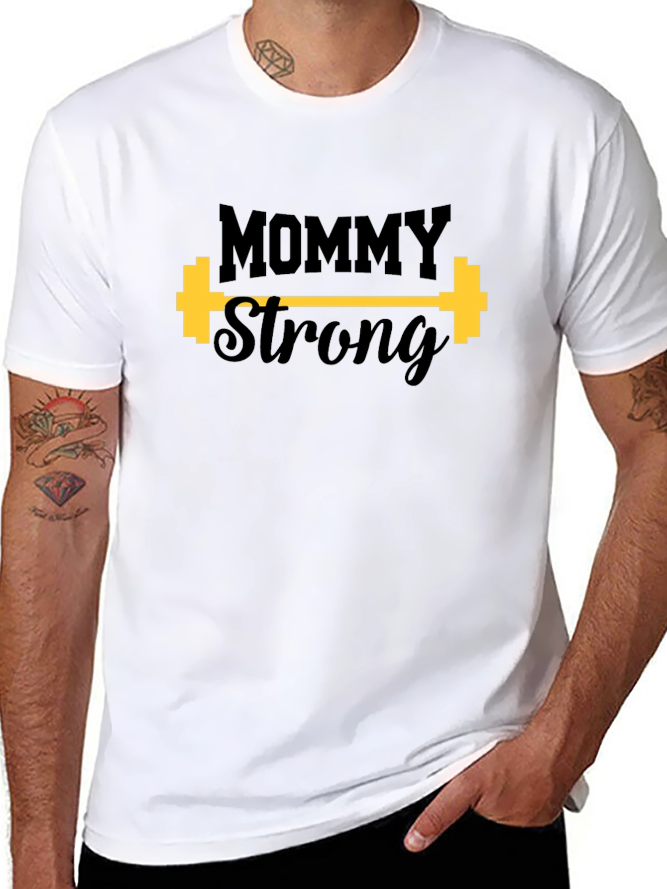 Mommy Strong Graphic T-Shirt - Fitness Apparel
