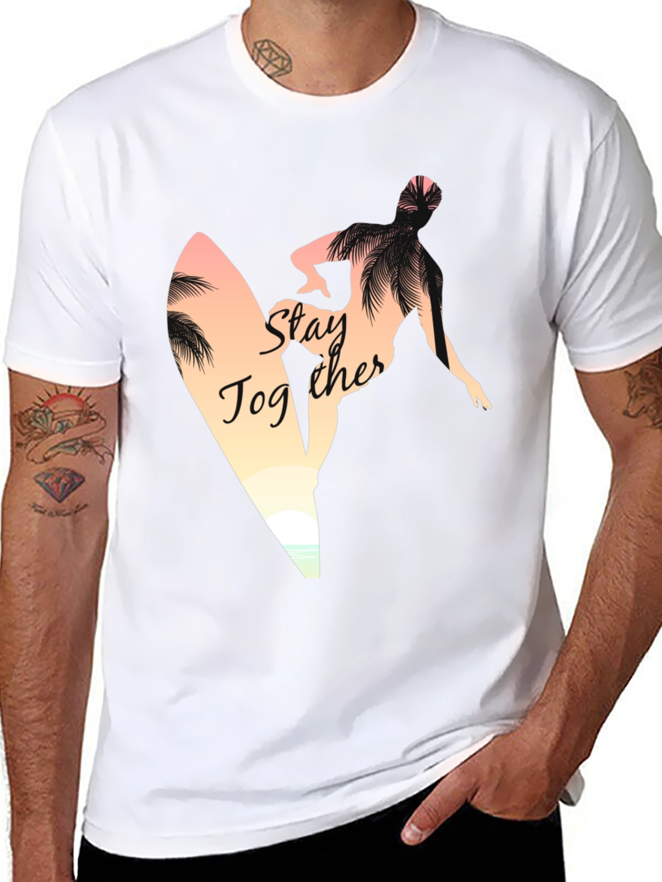 Stay Together Surfer Graphic Tee