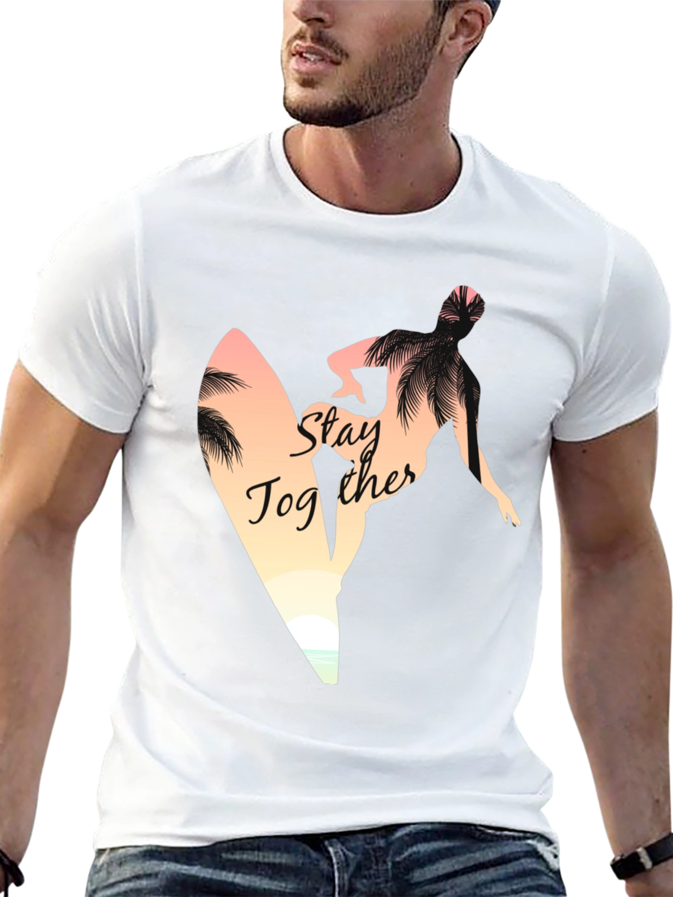 Stay Together Surfer Graphic Tee