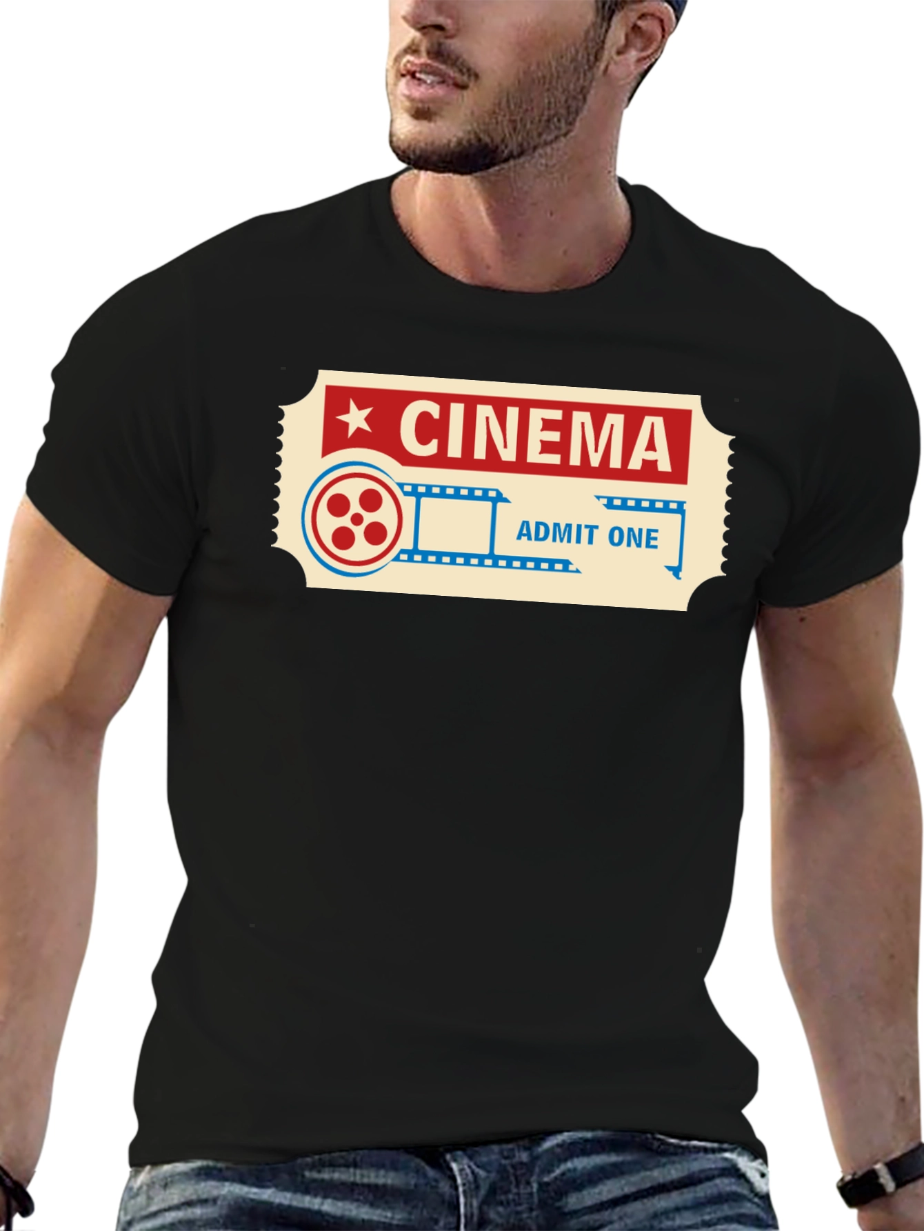 Cinema Ticket Graphic Tee - Admit One