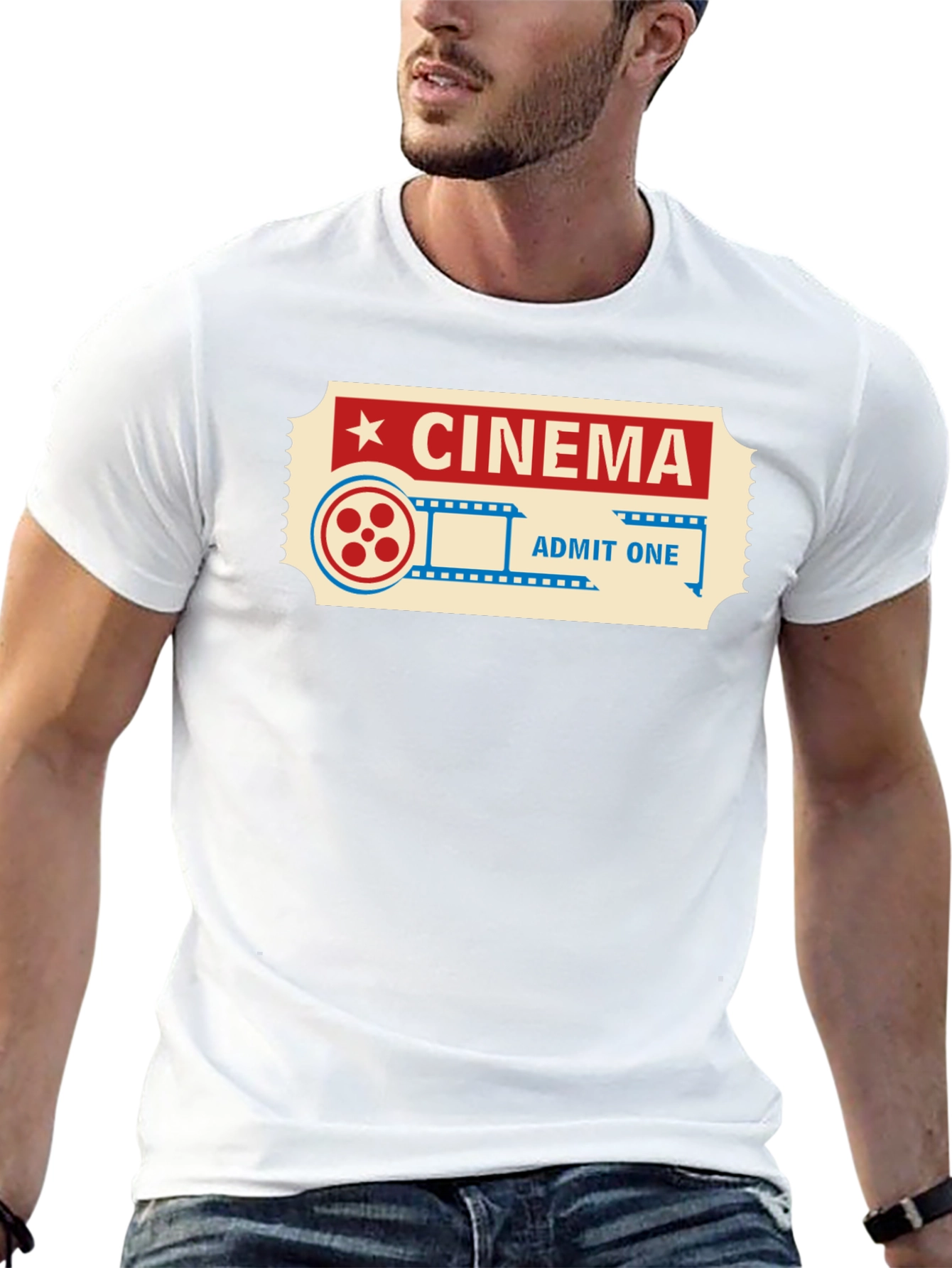 Cinema Ticket Graphic Tee - Admit One
