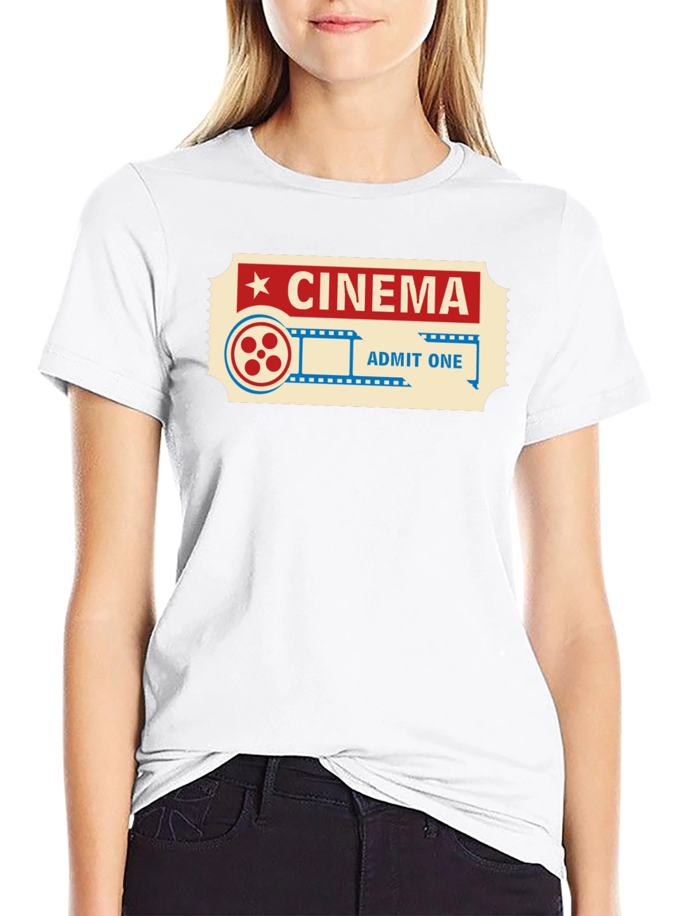 Cinema Ticket Graphic Tee - Admit One