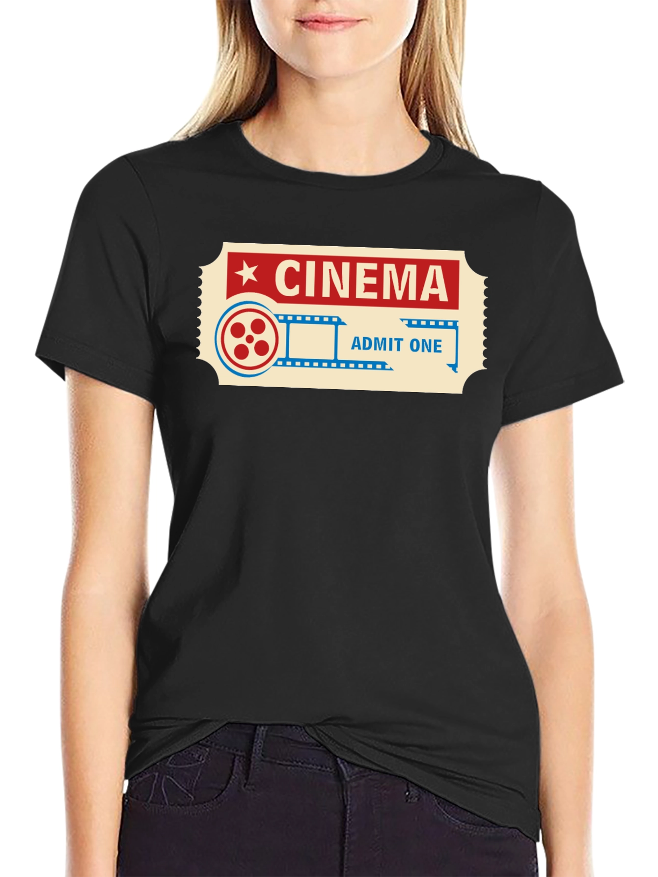 Cinema Ticket Graphic Tee - Admit One