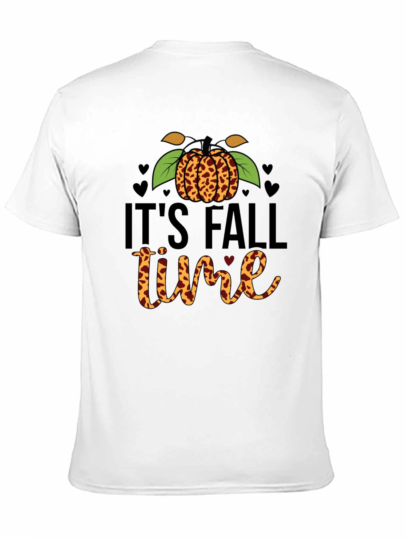 Its Fall Time Leopard Pumpkin T-Shirt