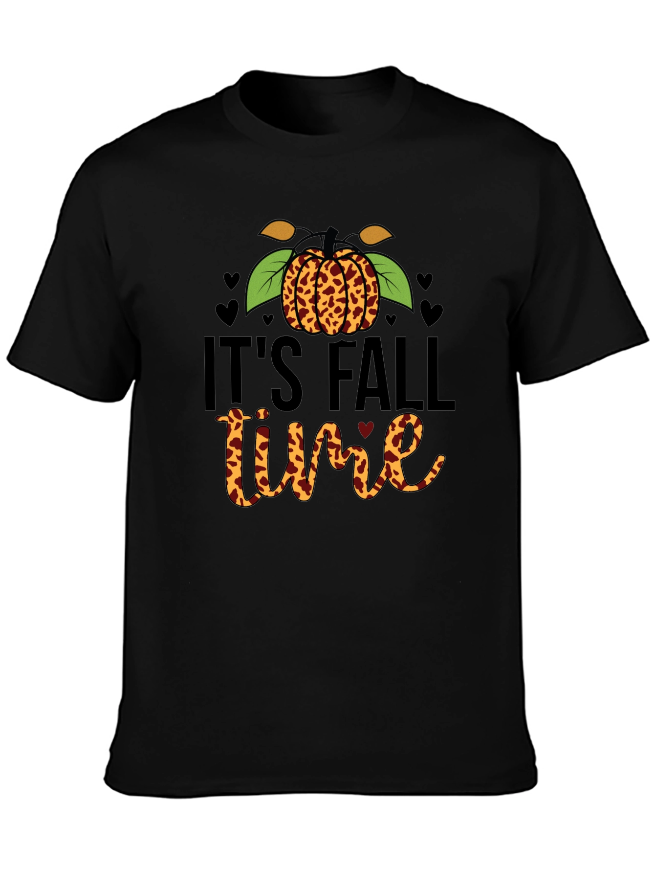 Its Fall Time Leopard Pumpkin T-Shirt