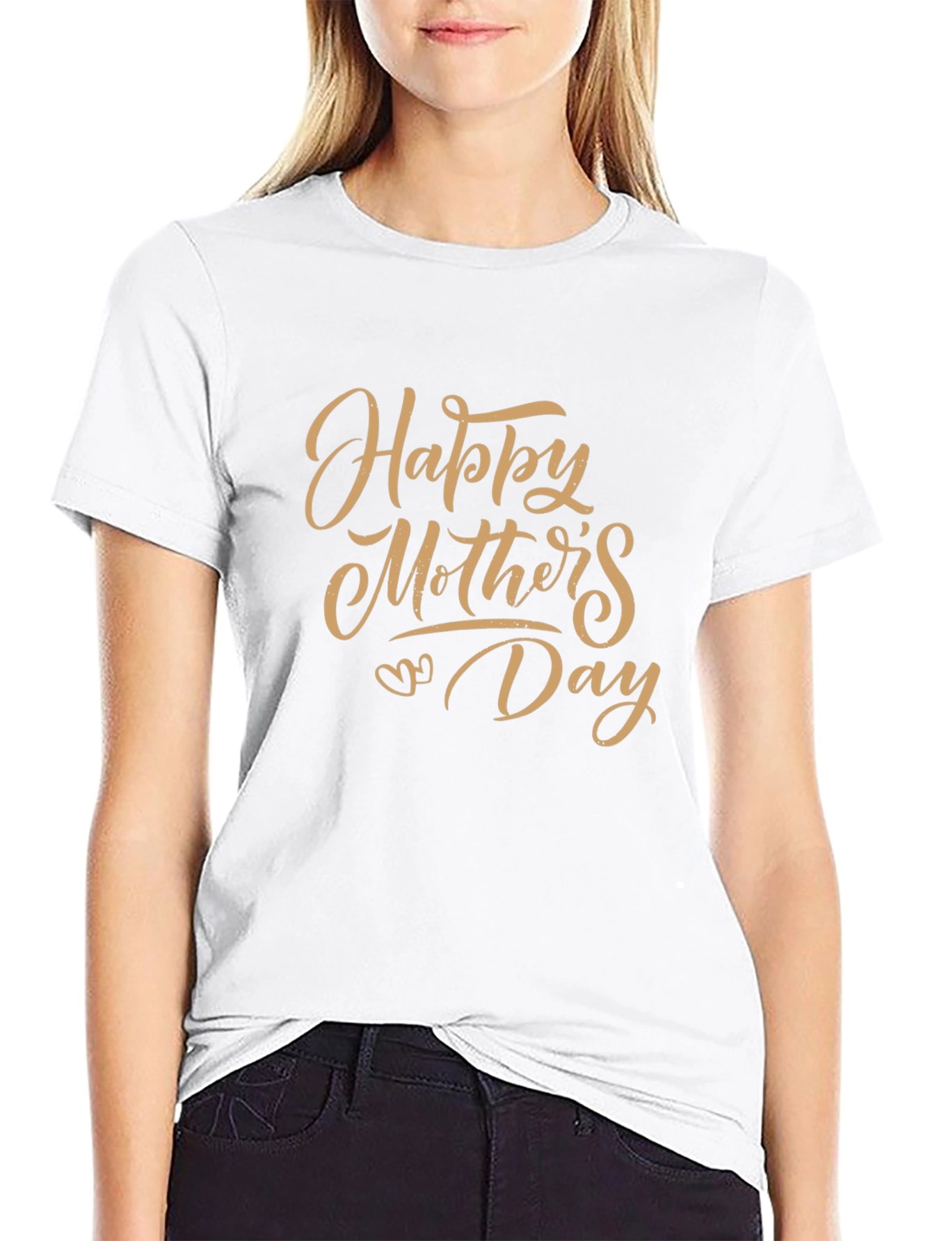 Happy Mothers Day Black T-Shirt