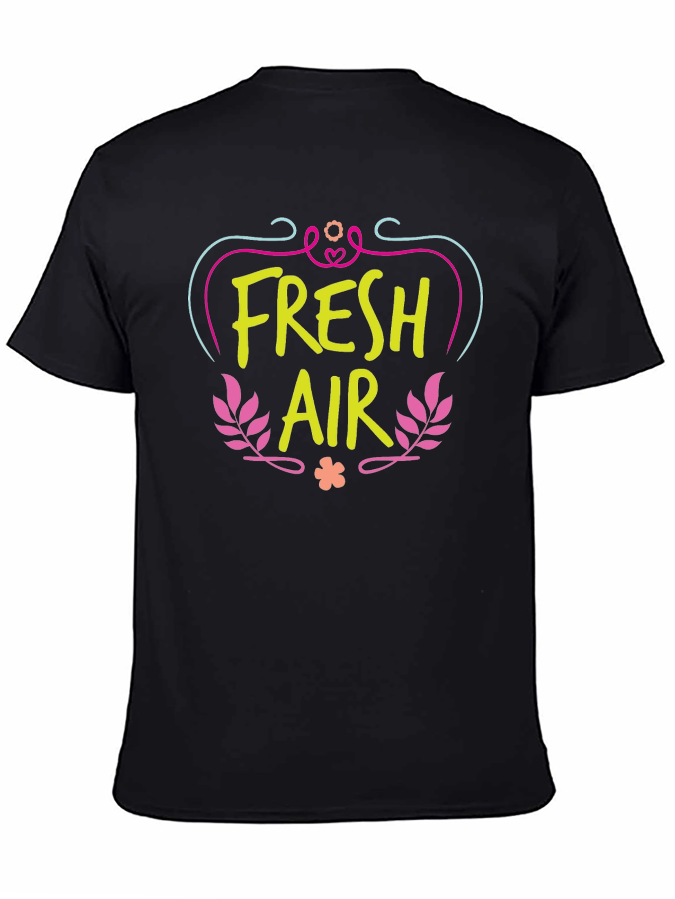 Fresh Air Graphic Print T-Shirt Casual Tee