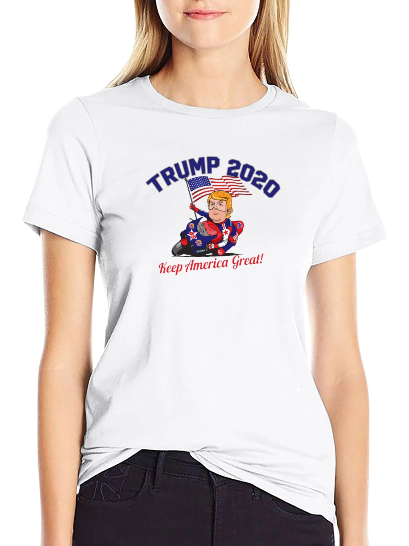 Trump 2020 Biker T-Shirt - Keep America Great!