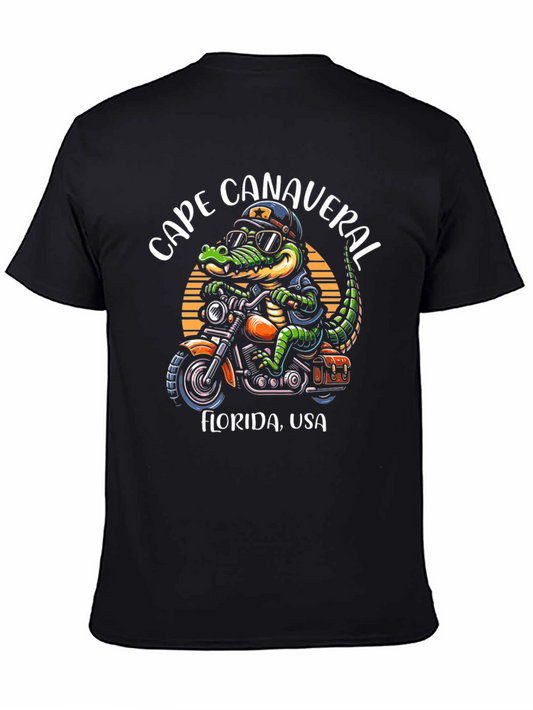 Cape Canaveral Alligator Biker Graphic Tee