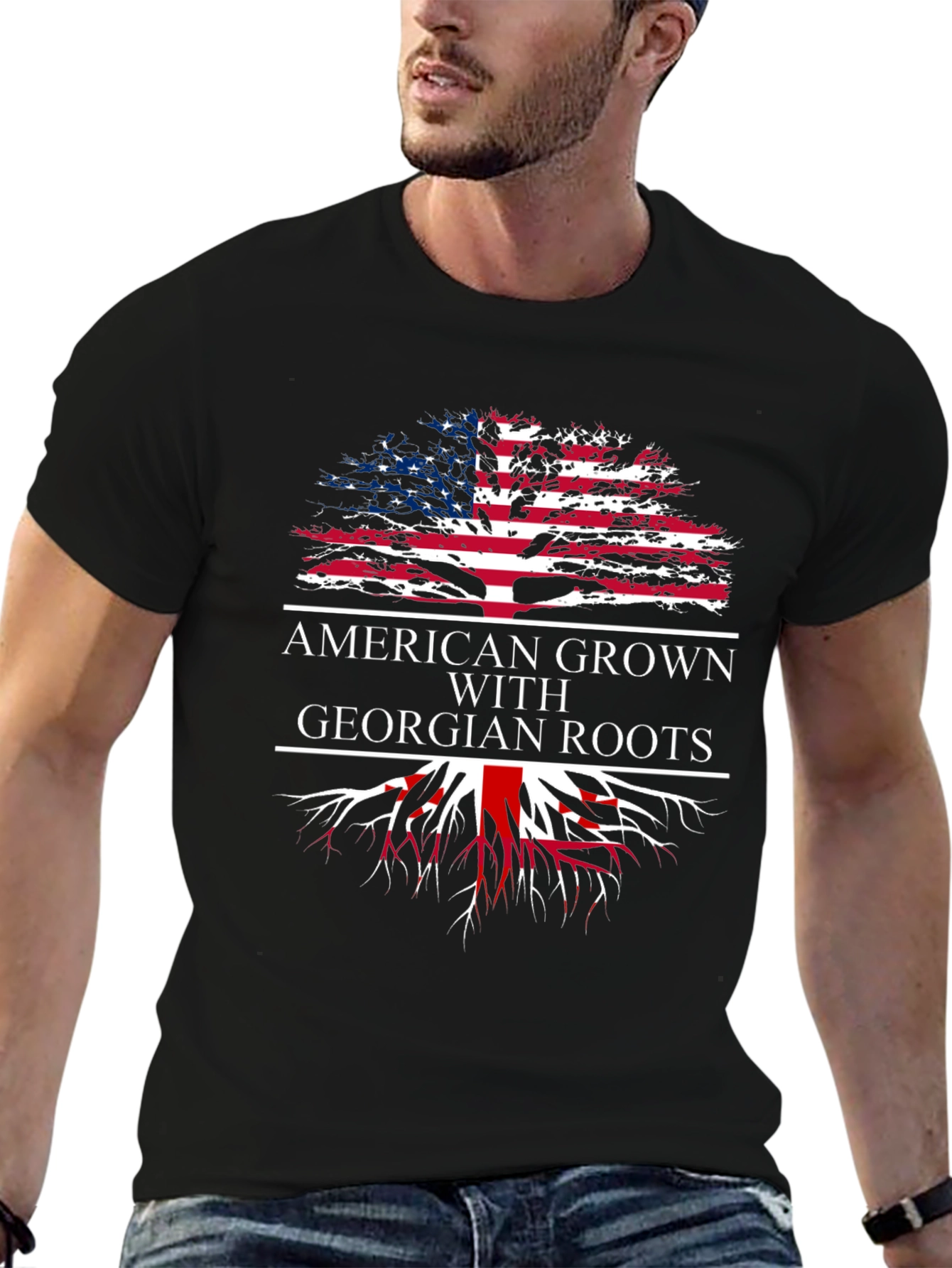 American Grown with Georgian Roots T-Shirt