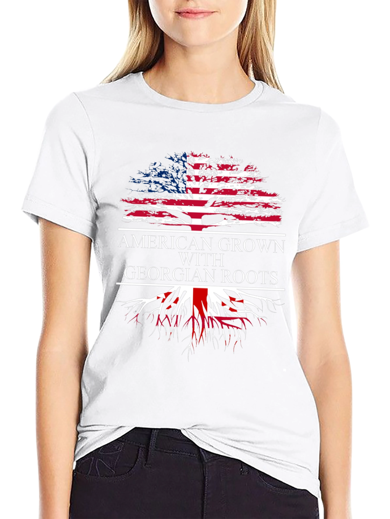 American Grown with Georgian Roots T-Shirt