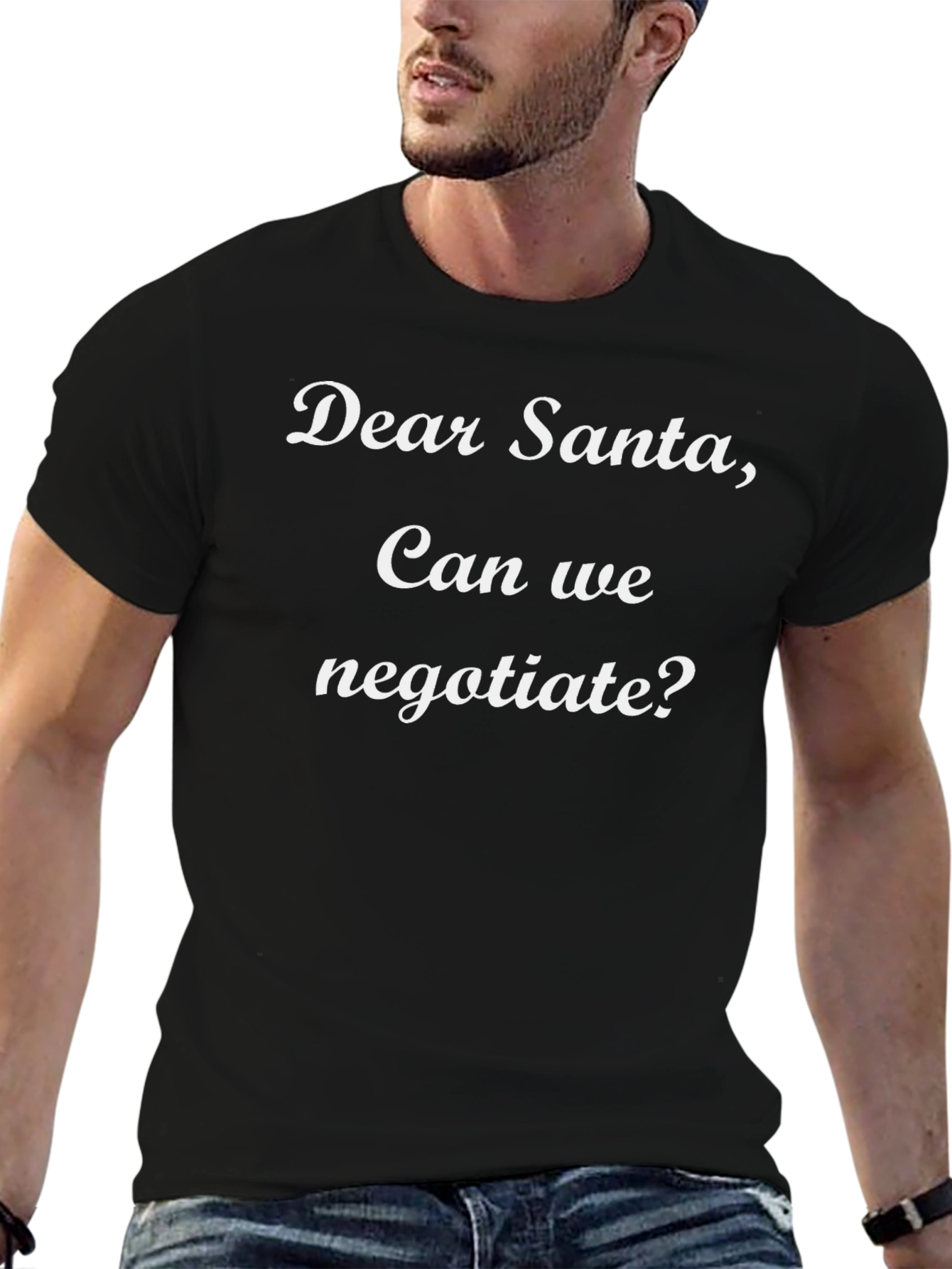 Dear Santa Negotiate Funny Christmas T-Shirt
