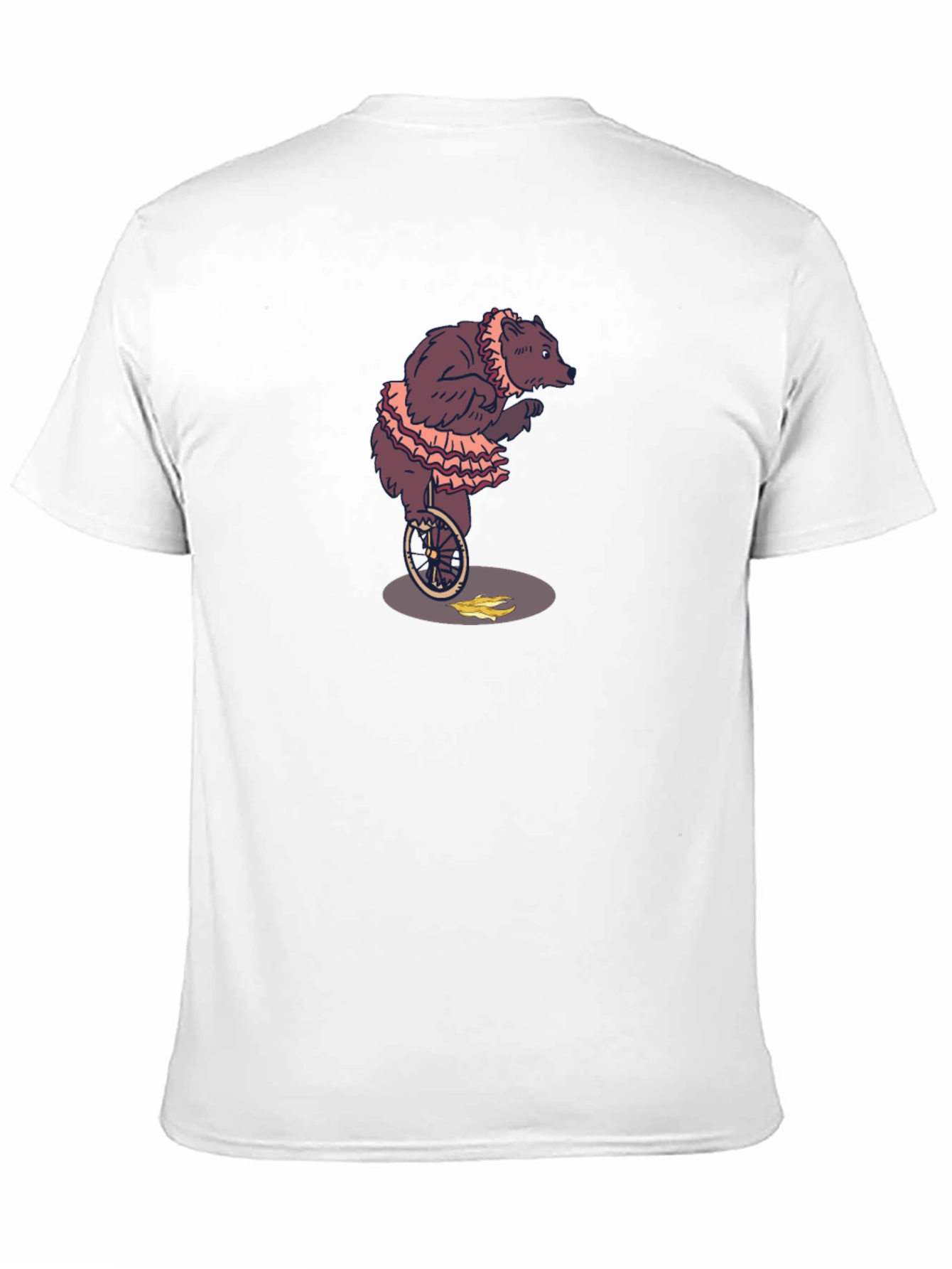 Circus Bear Unicycle Graphic Tee - Black