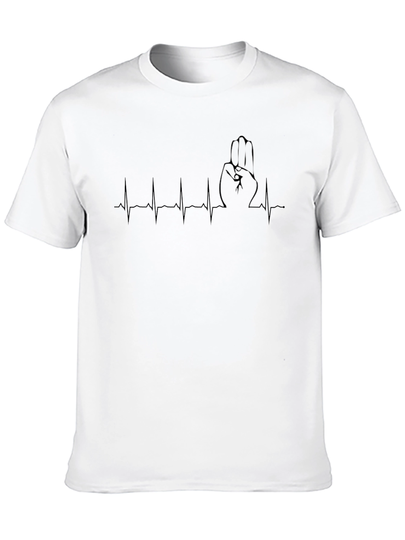 Scout Hand Sign Heartbeat T-Shirt