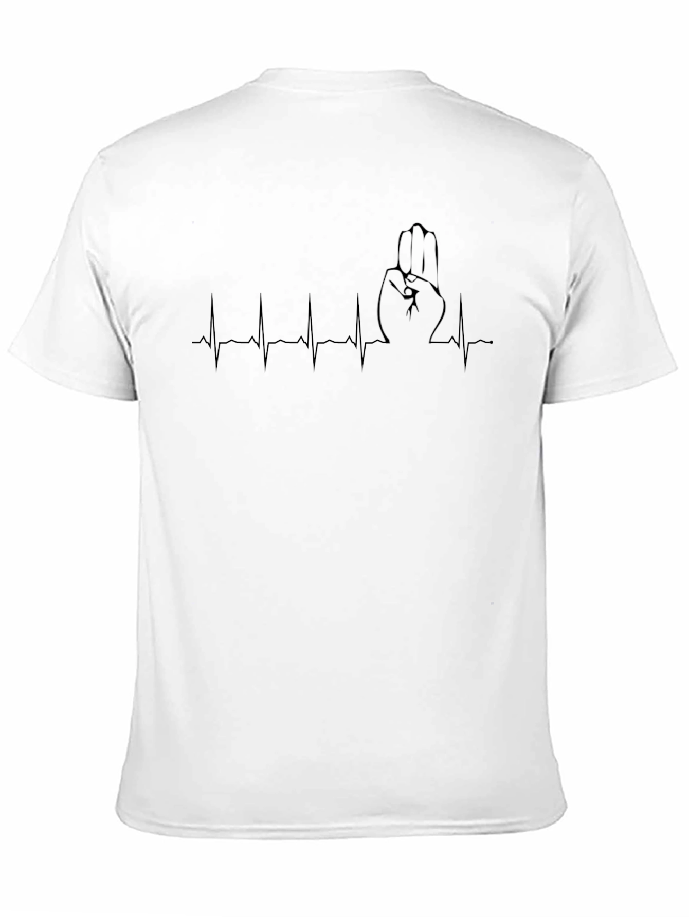 Scout Hand Sign Heartbeat T-Shirt