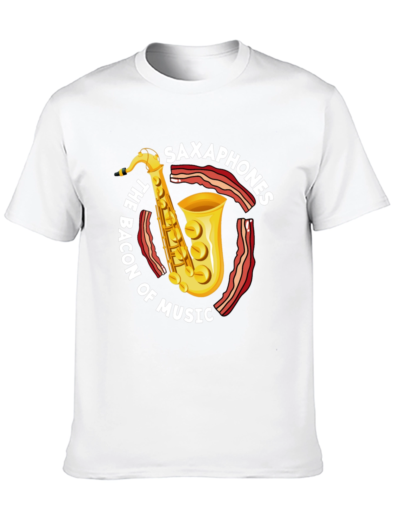 Saxophone & Bacon Music Lover T-Shirt