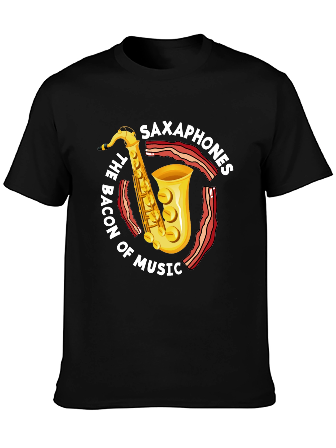 Saxophone & Bacon Music Lover T-Shirt