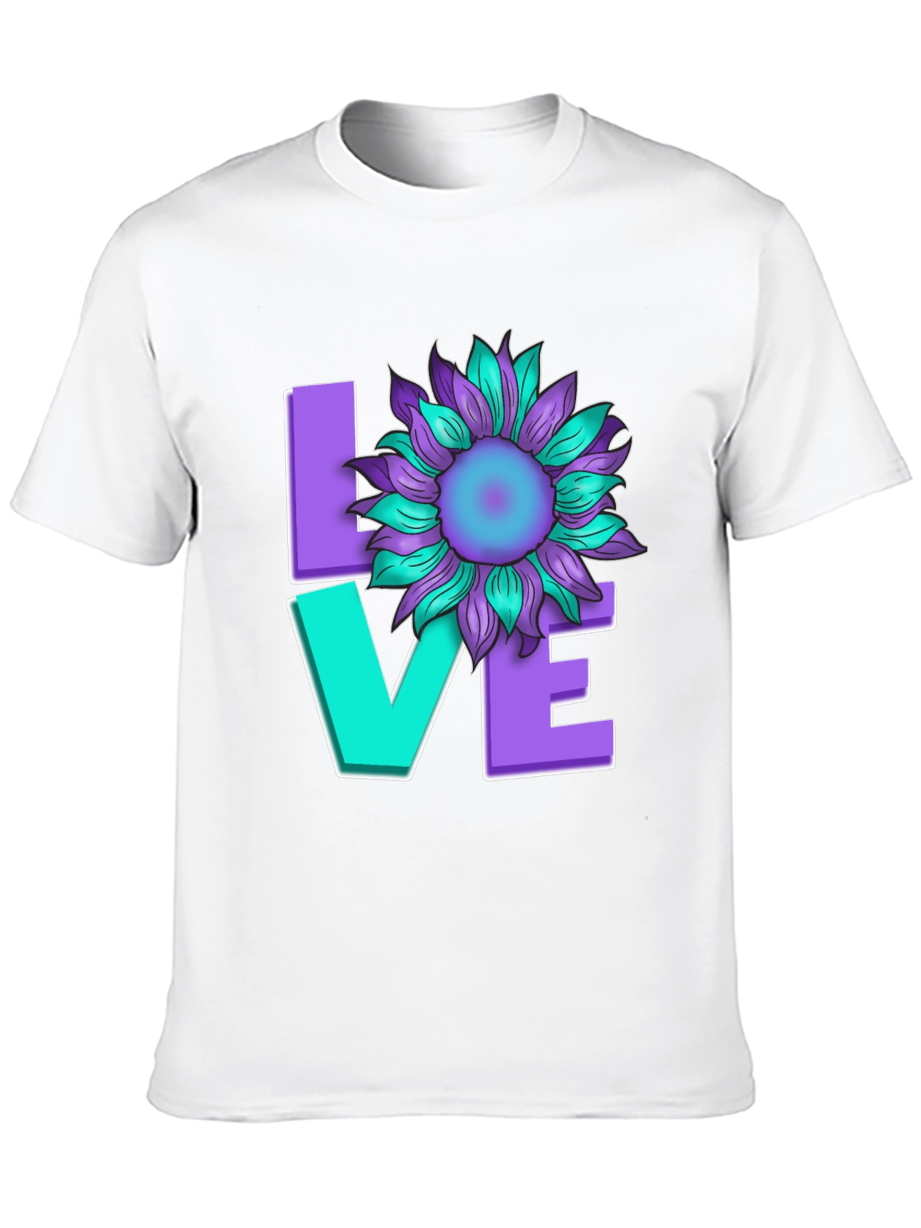 Love Sunflower Graphic T-Shirt