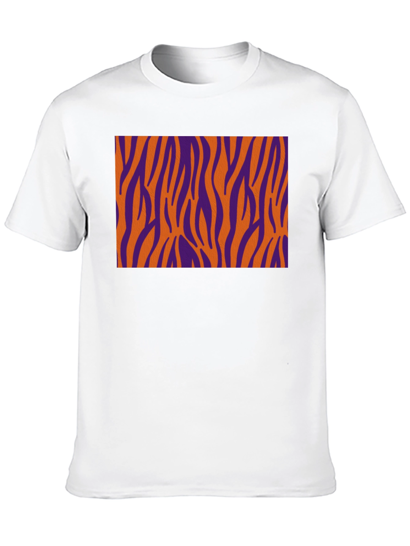 Bold Tiger Stripe Graphic Black T-Shirt