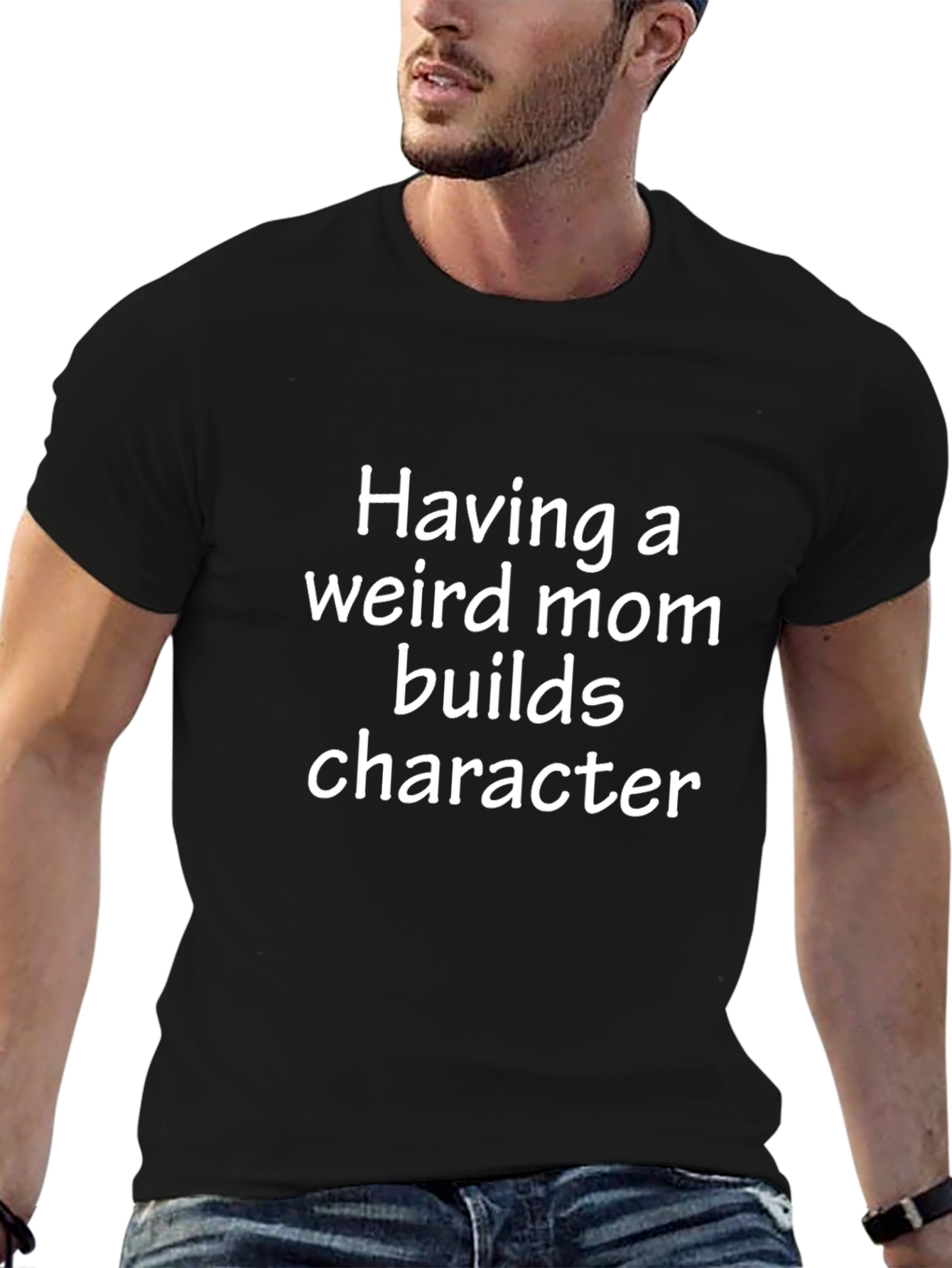 Funny Weird Mom Black T-Shirt