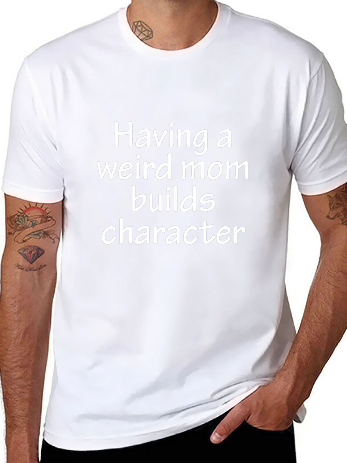 Funny Weird Mom Black T-Shirt