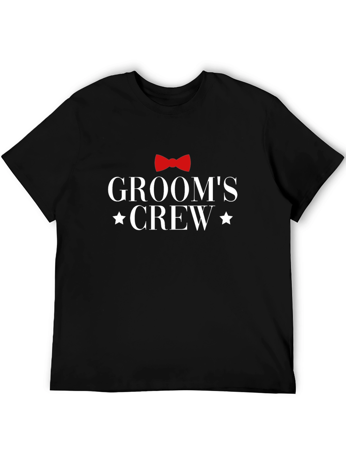 Grooms Crew Black T-Shirt