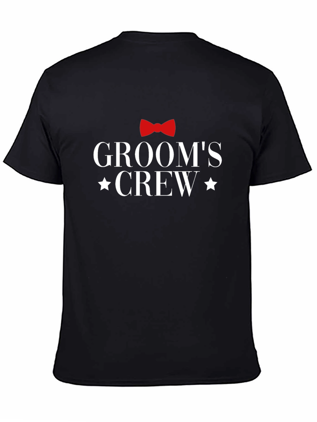 Grooms Crew Black T-Shirt