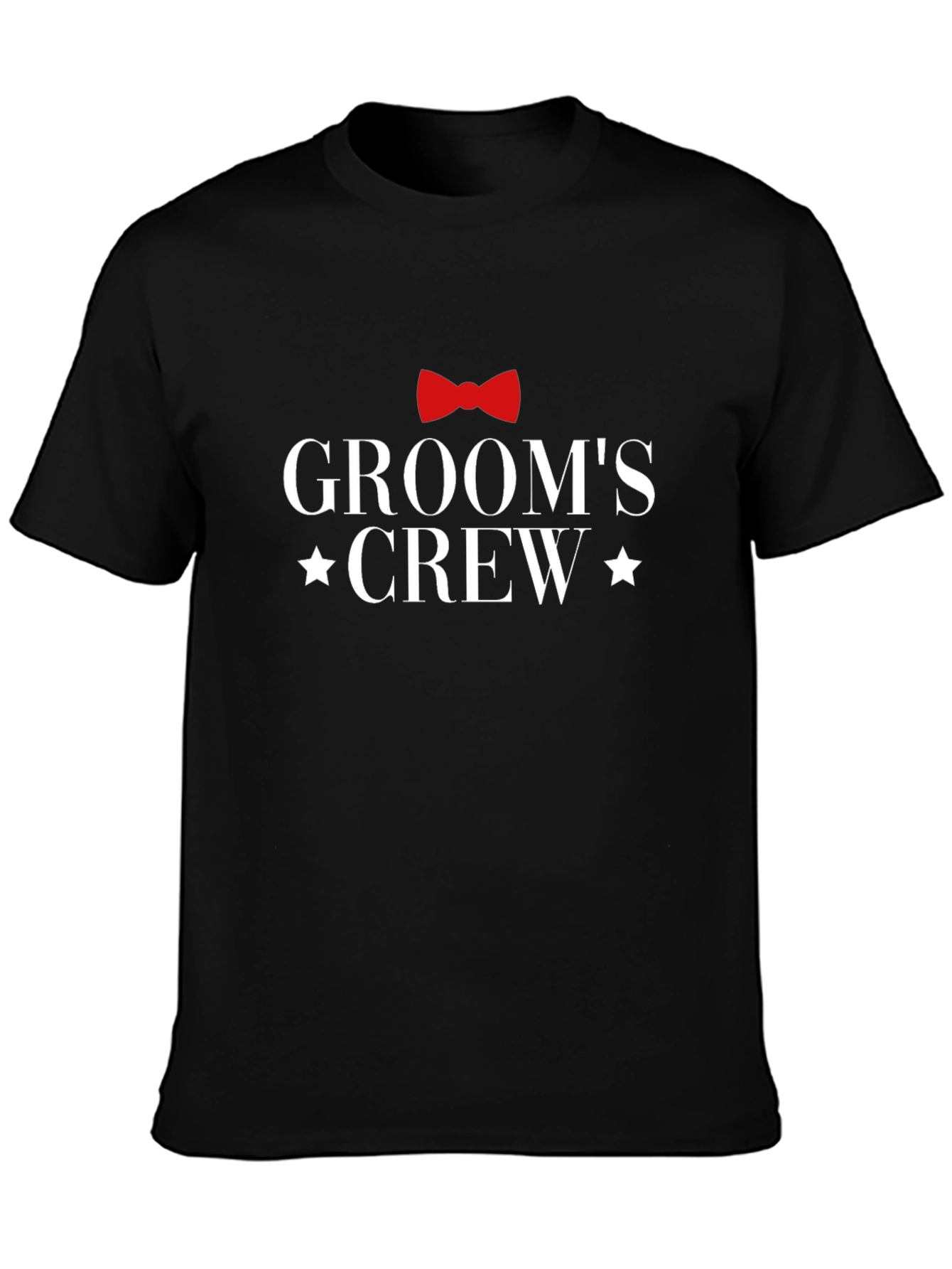 Grooms Crew Black T-Shirt