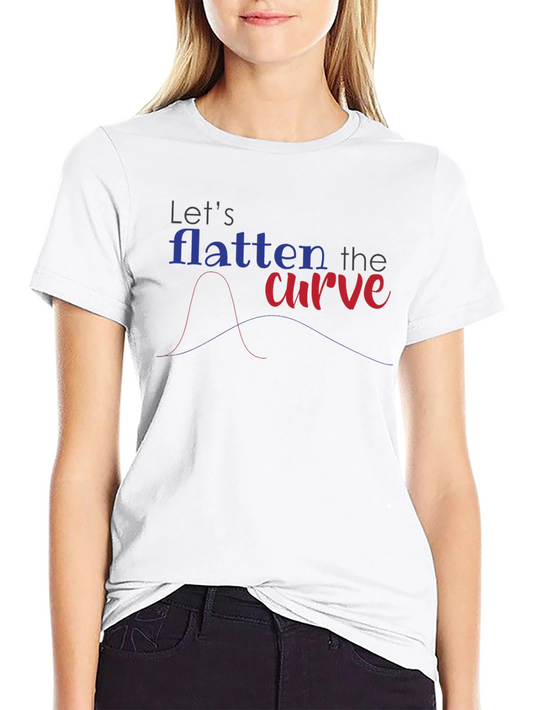 Flatten the Curve Graphic Tee - Stay Safe & Stylish