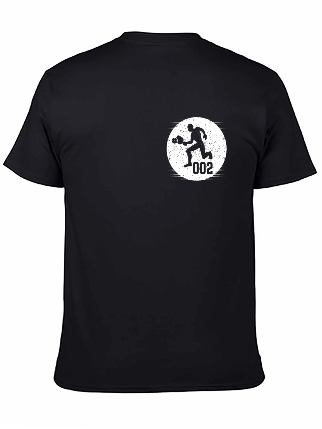 Pickleball Player Black T-Shirt