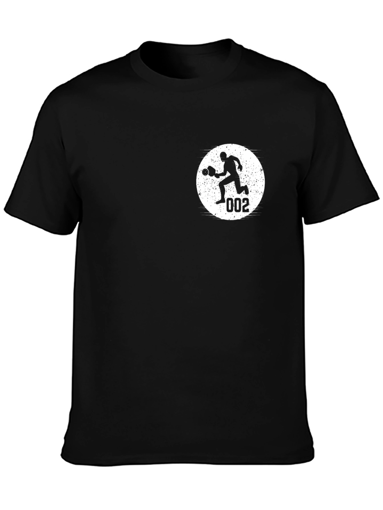 Pickleball Player Black T-Shirt