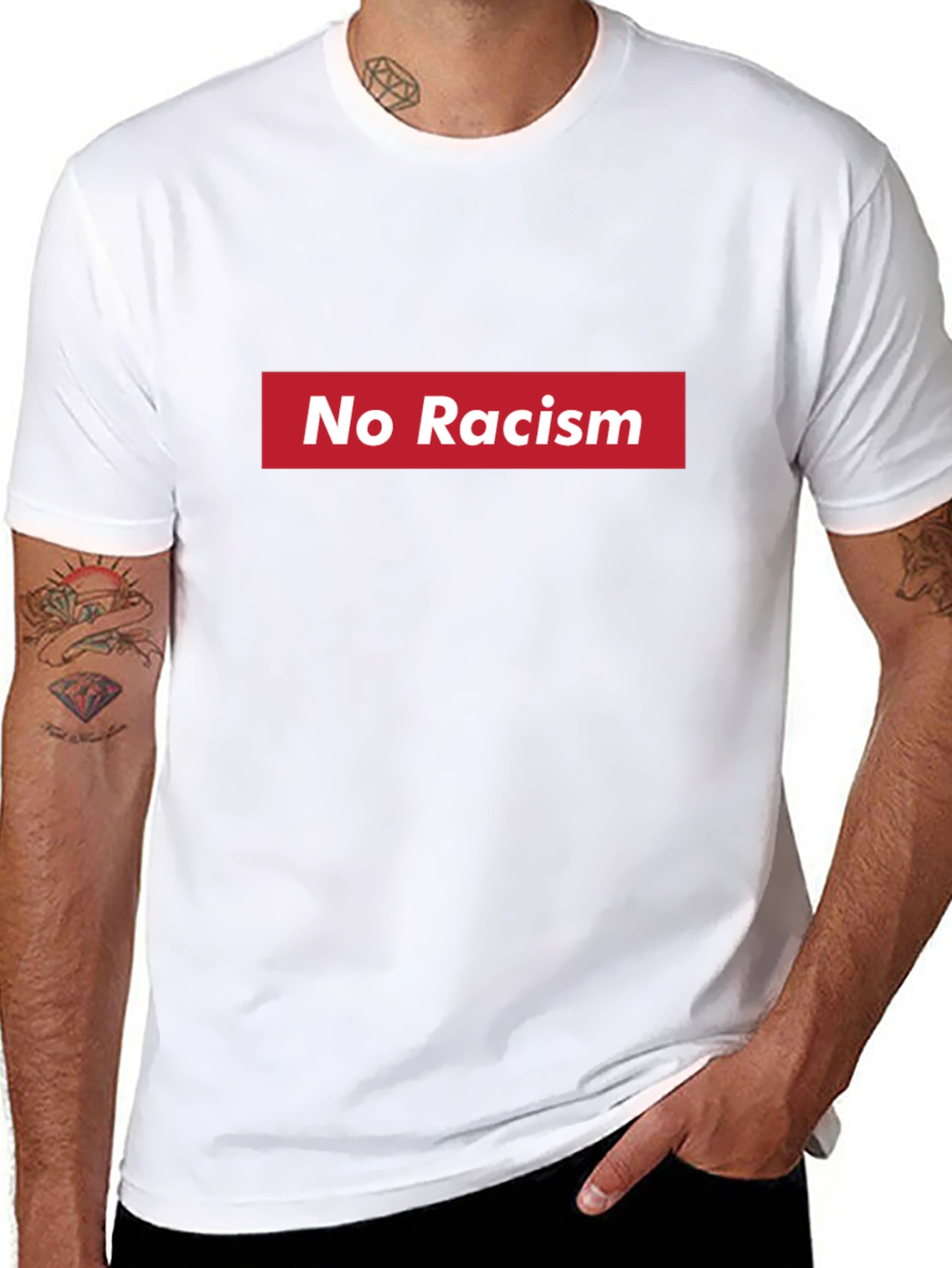 No Racism T-Shirt - Black