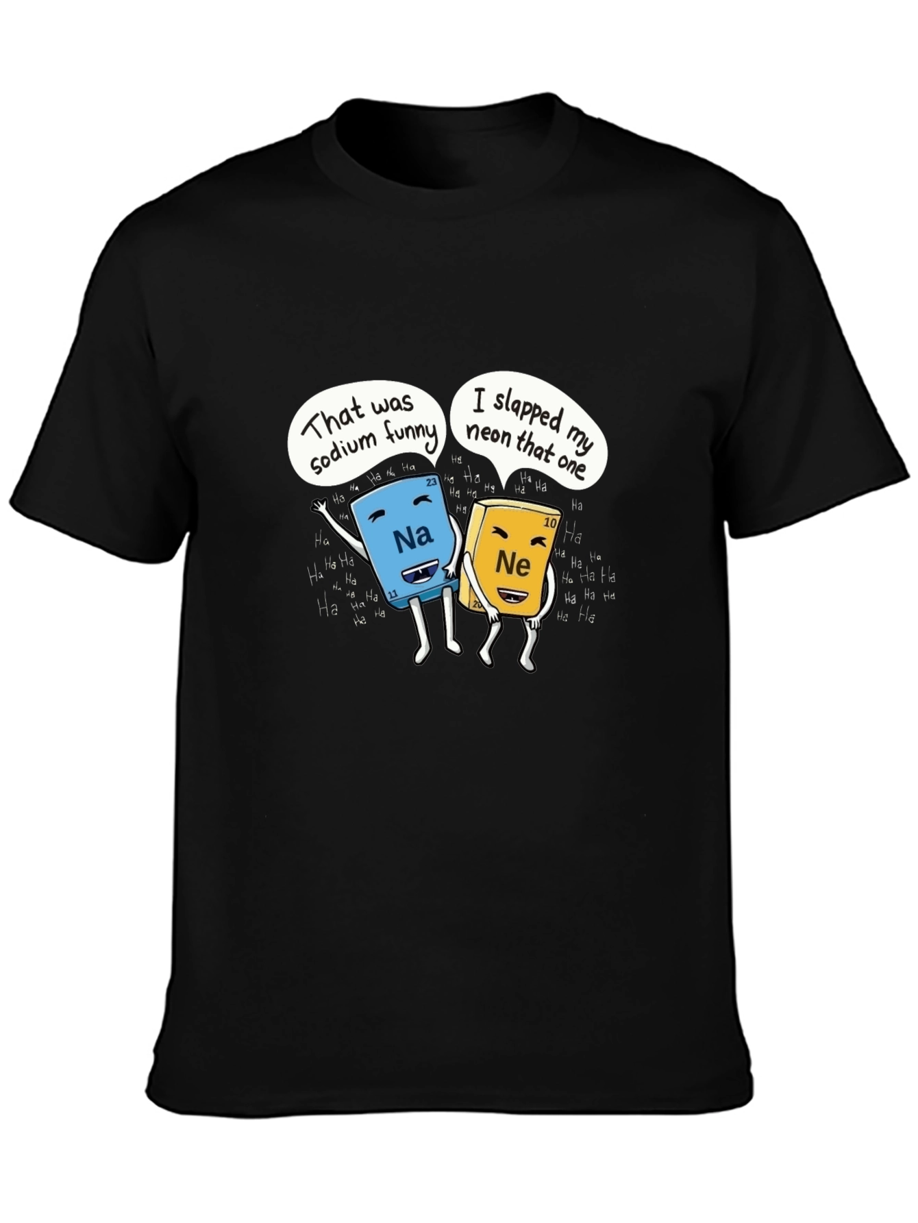 Funny Chemistry T-Shirt Sodium and Neon Joke Shirt