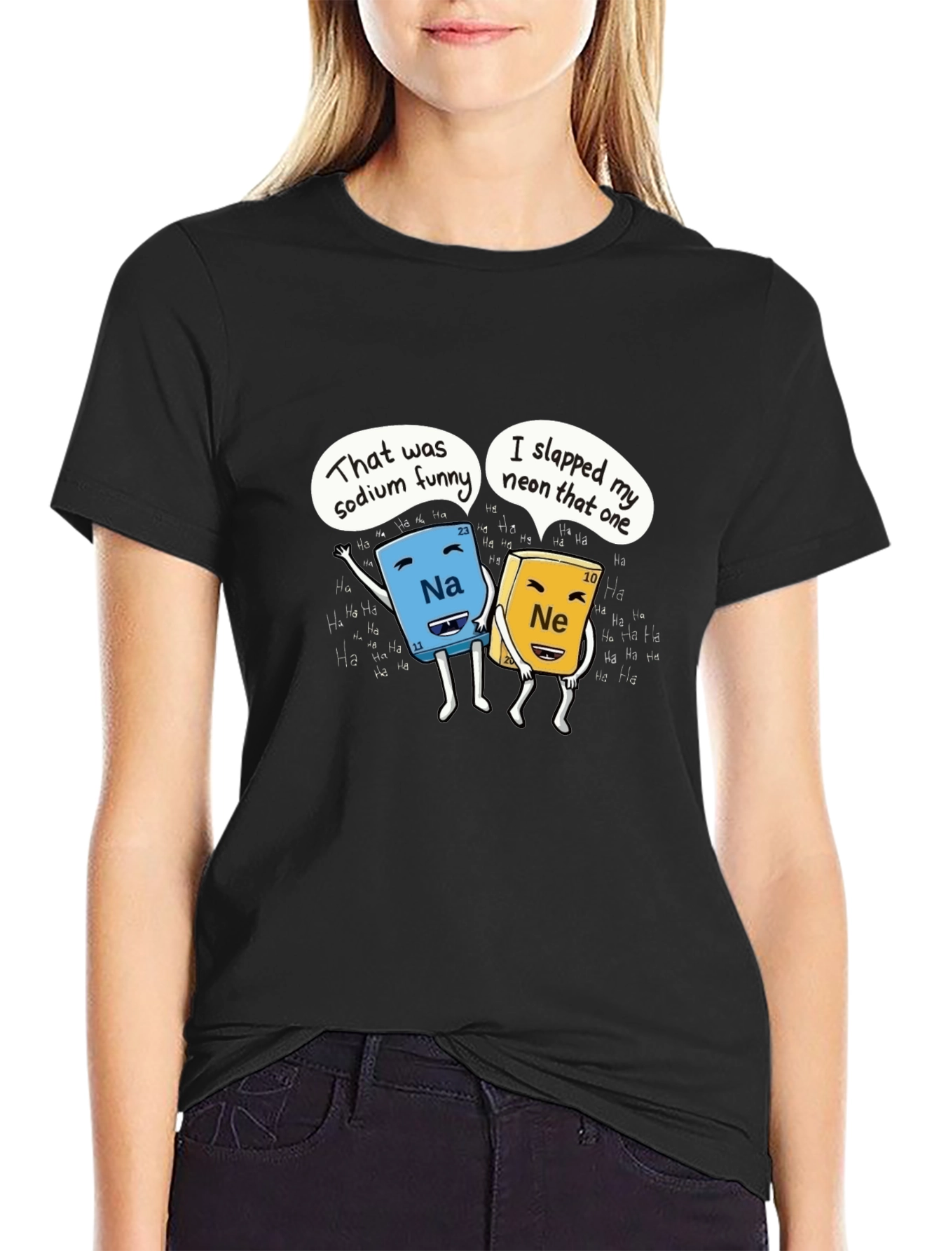 Funny Chemistry T-Shirt Sodium and Neon Joke Shirt