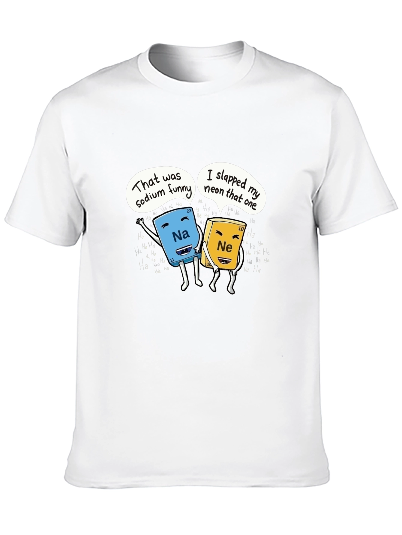 Funny Chemistry T-Shirt Sodium and Neon Joke Shirt