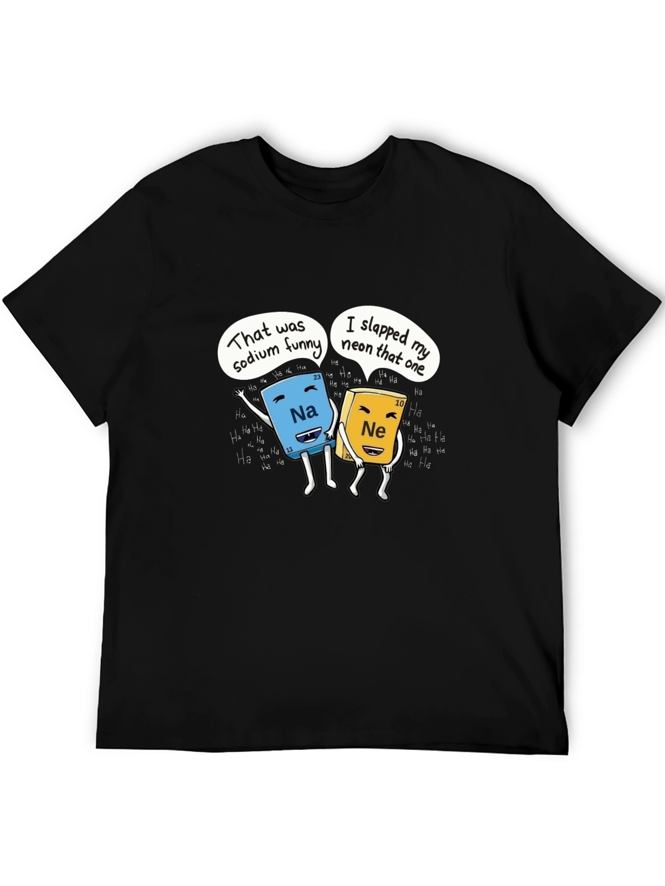 Funny Chemistry T-Shirt Sodium and Neon Joke Shirt
