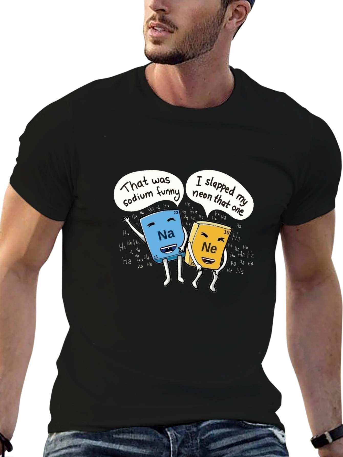 Funny Chemistry T-Shirt Sodium and Neon Joke Shirt