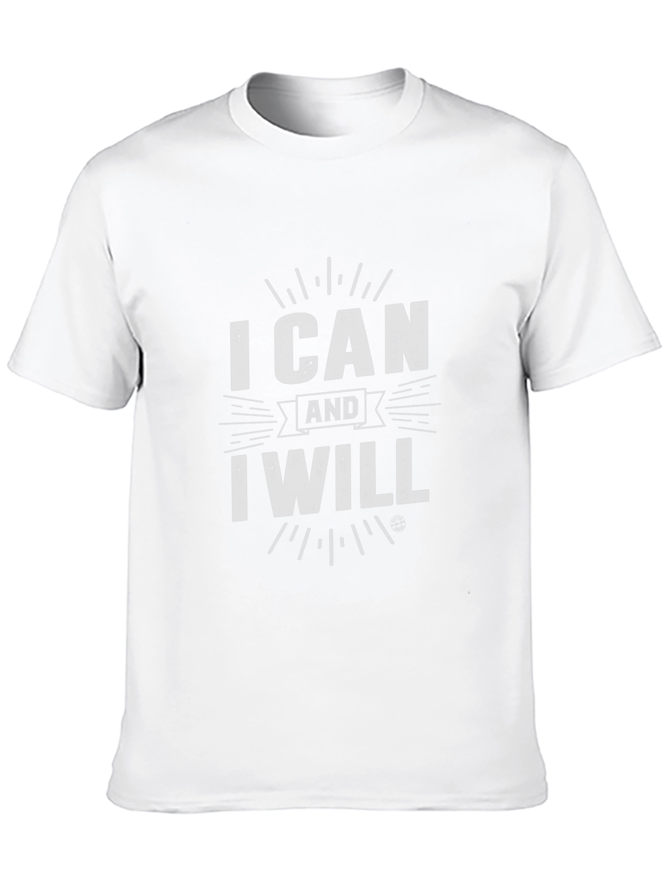 I Can and I Will Graphic Print Tee