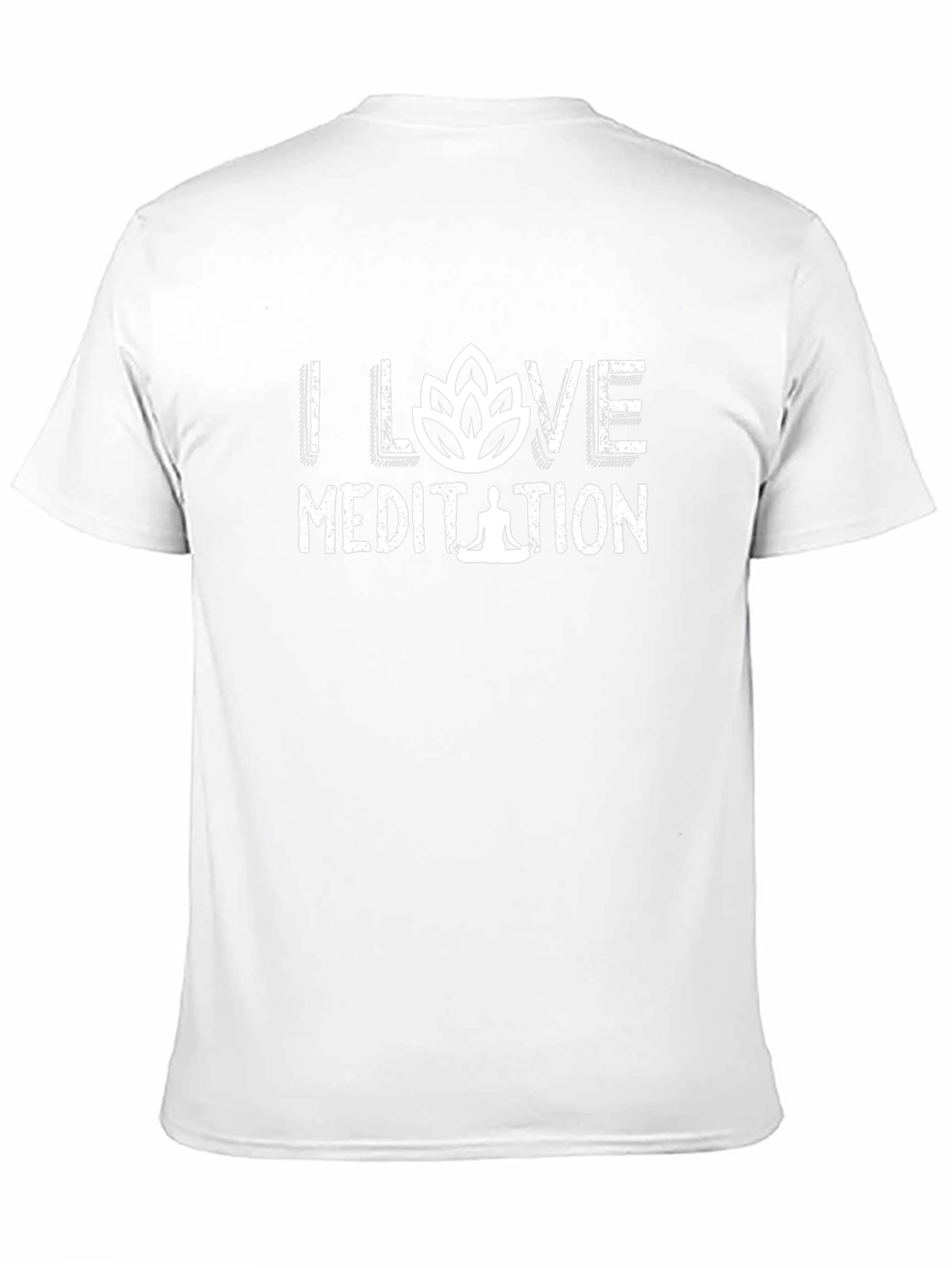 I Love Meditation Black T-Shirt